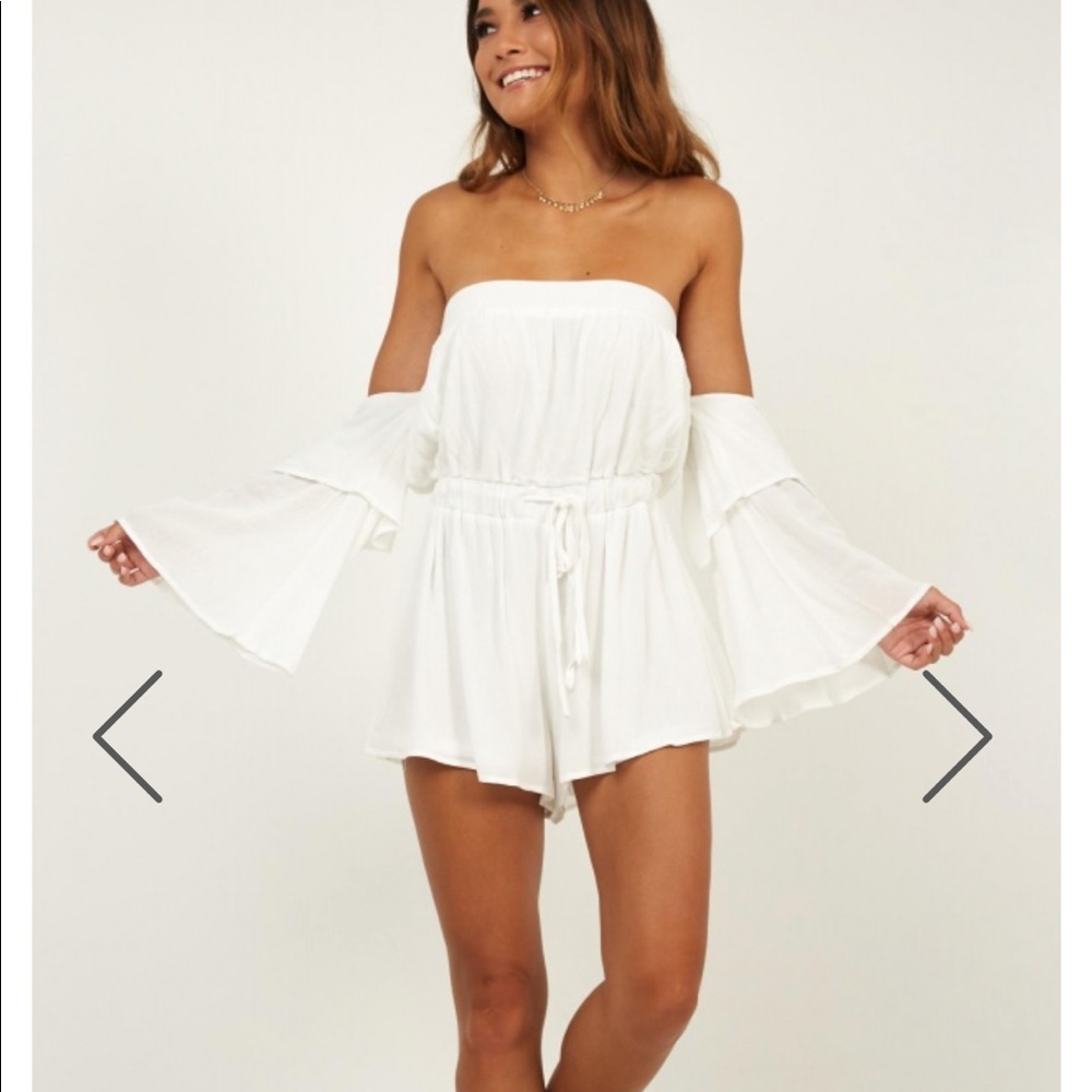 White ShowPo Romper NWT